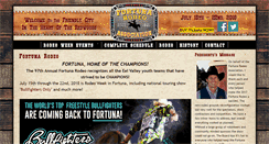 Desktop Screenshot of fortunarodeo.com